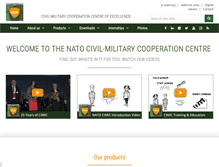 Tablet Screenshot of cimic-coe.org